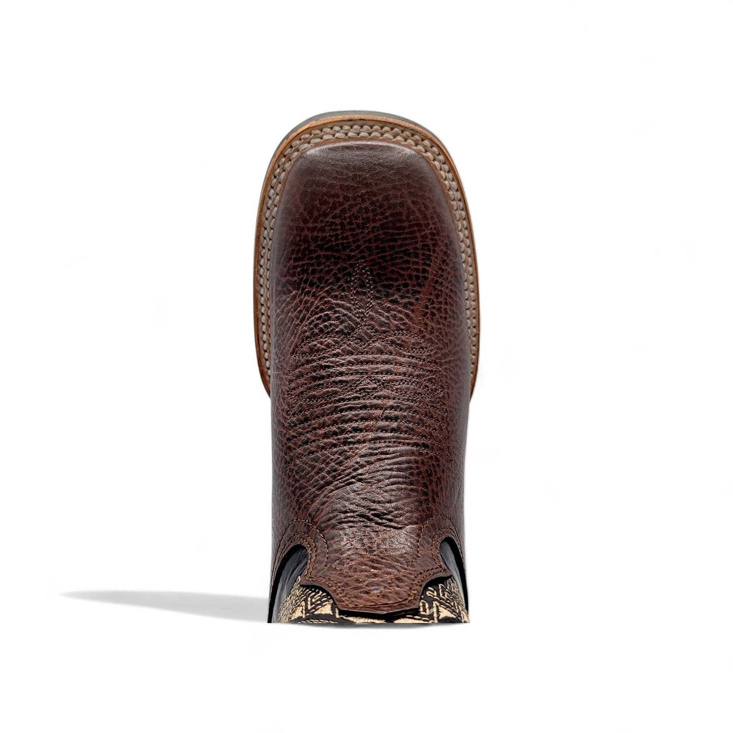 Mens Bull Shoulder Leather Boot Chocolate – Genuine Leather with Rubber Sole