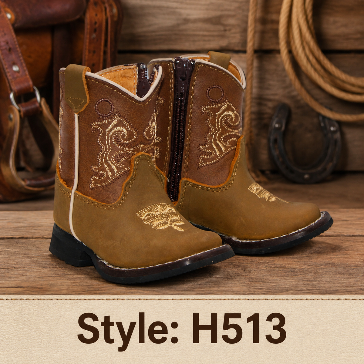 Style H513 baby boots Western identification image