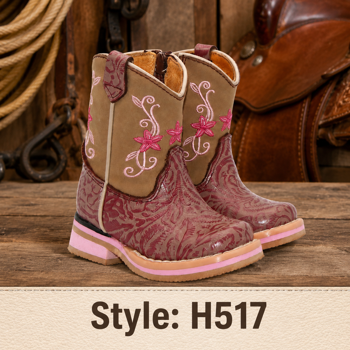 Style H517 baby boots Western identification image