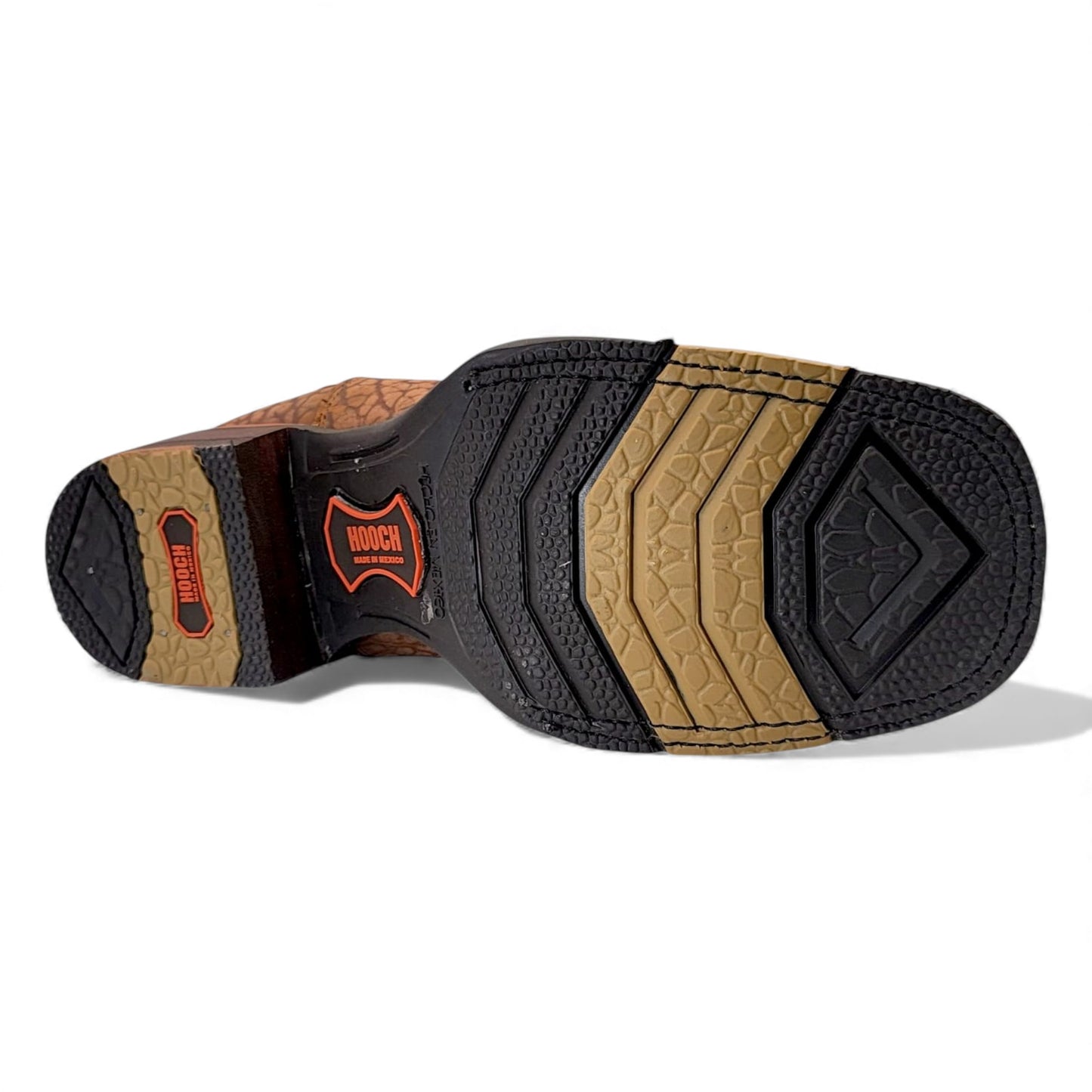 Mens Bull Shoulder Western Botin Tan – Genuine Leather Ankle Boot H42H3172