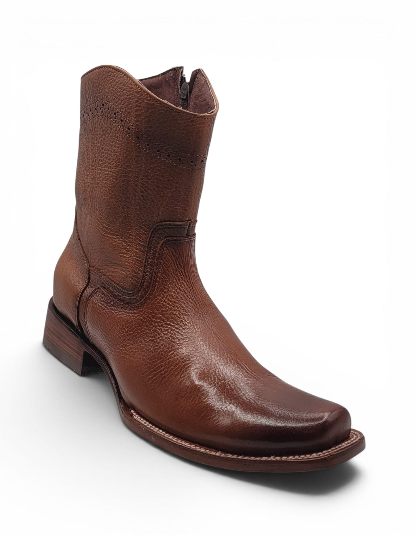 Mens Dubai Toe Privo Leather Boot Honey – Genuine Leather Western Boot H52PD5195