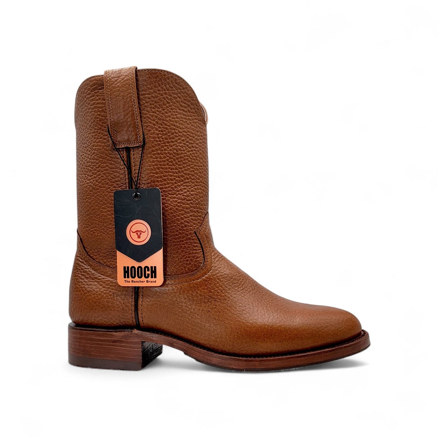 Mens Roper Boot Honey – Soft Genuine Leather Round Toe Western Boot H52PR5172