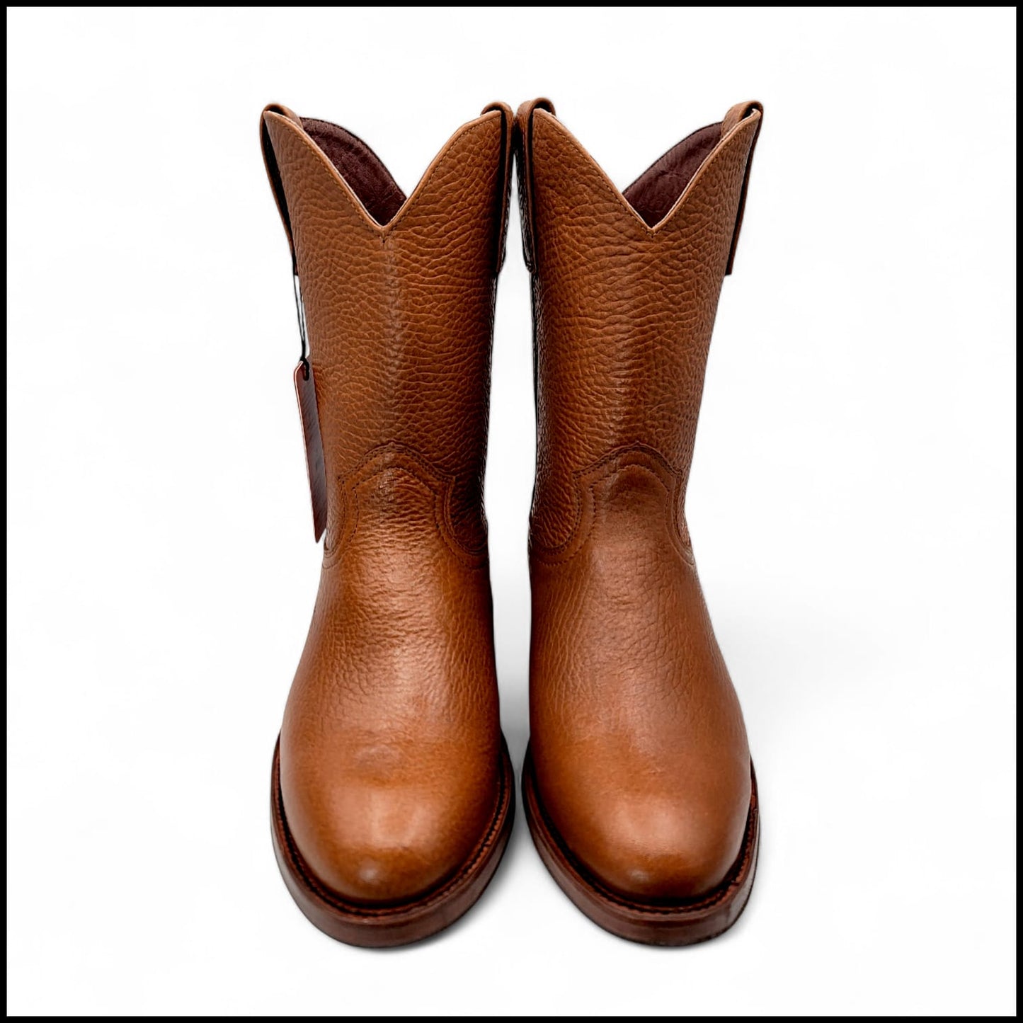 Mens Roper Boot Honey – Soft Genuine Leather Round Toe Western Boot H52PR5172
