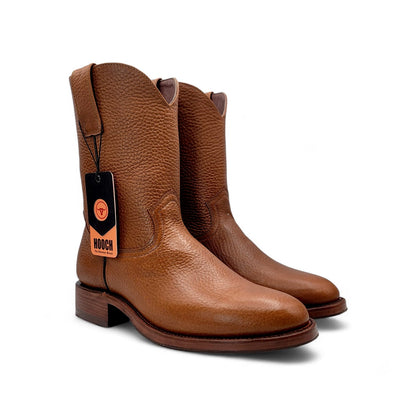 Mens Roper Boot Honey – Soft Genuine Leather Round Toe Western Boot H52PR5172