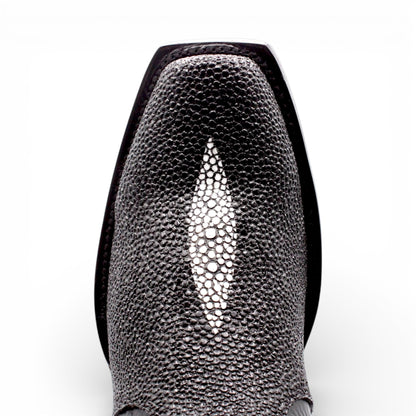 Mens Dubai Toe Stingray Print Boot – Single Stone Zipper Western Boot H580594
