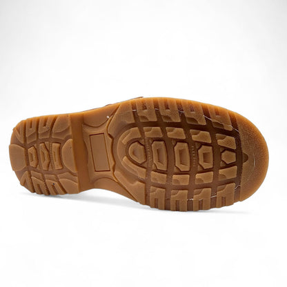 Men’s 6” Moc Toe Work Boot | Durable Leather Construction Work Shoe - Honey