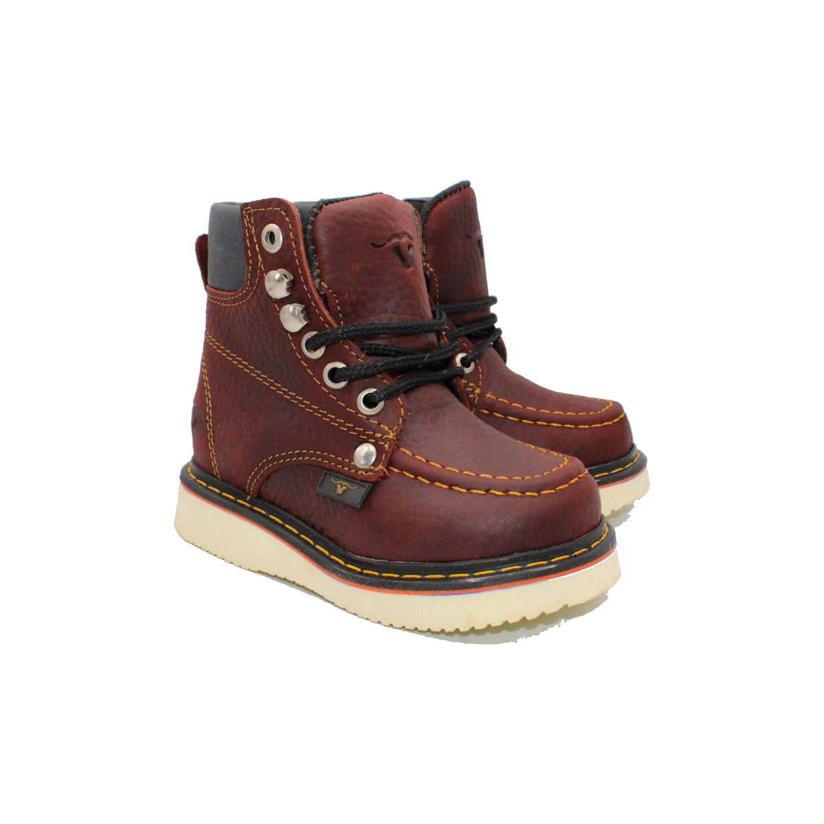 Kids Shedron Moc Toe Work Boots HBN80150 pair