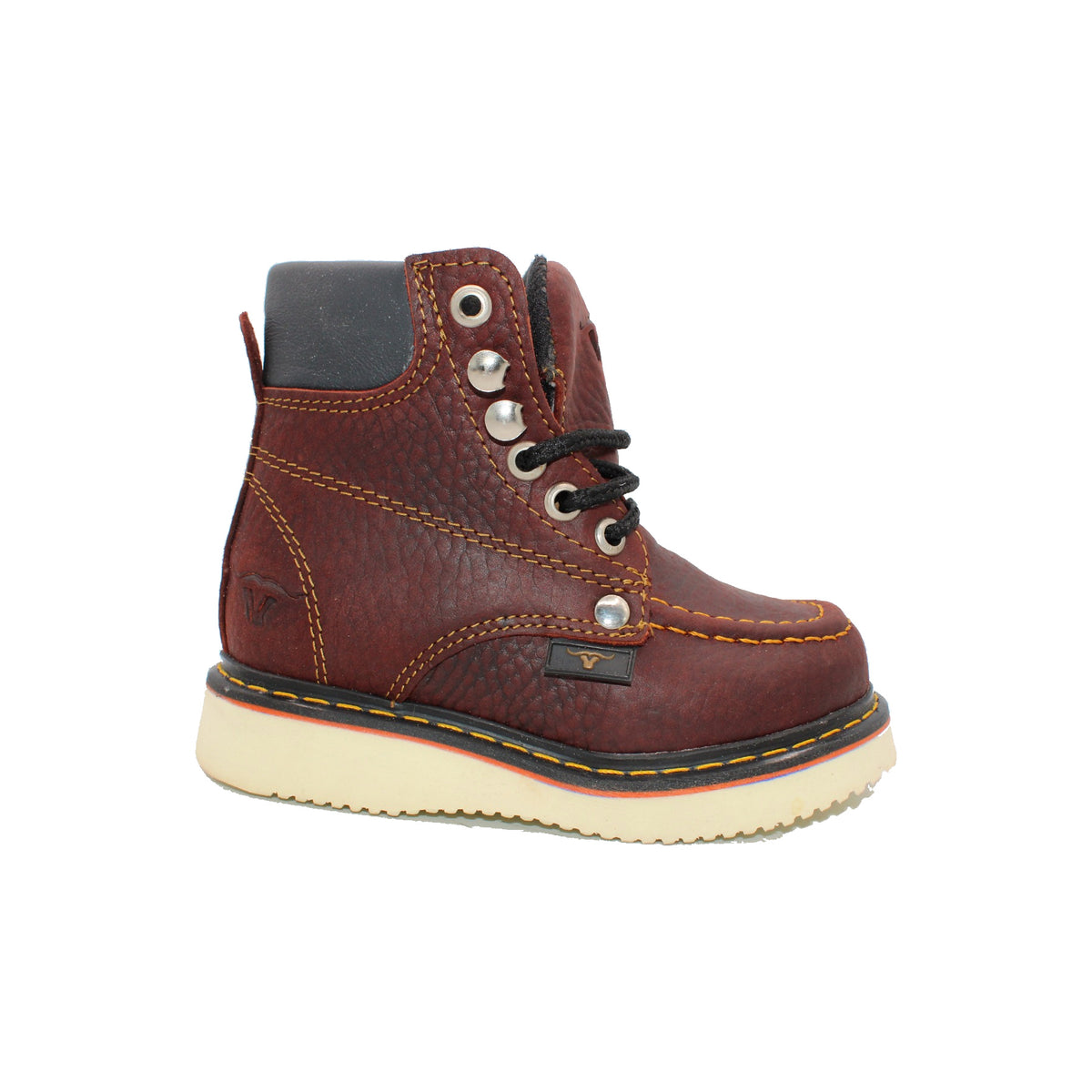 Kids Shedron Moc Toe Work Boot HBN80150 side view