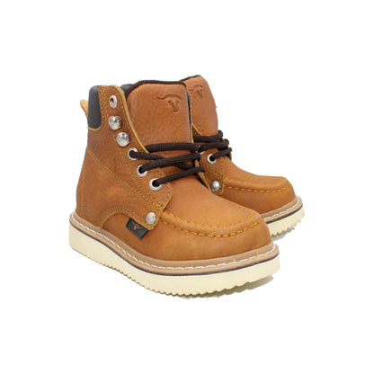 Kids Honey Moc Toe Work Boots HBN80151 pair