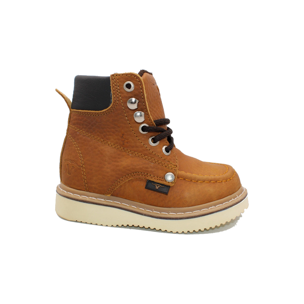 Kids Honey Moc Toe Work Boot HBN80151 side view