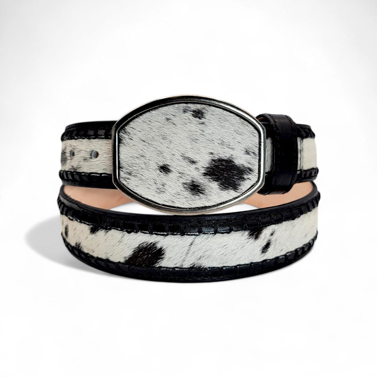 Men’s 2" Cowhide Hair Belt – Genuine Leather | Western Rodeo Style