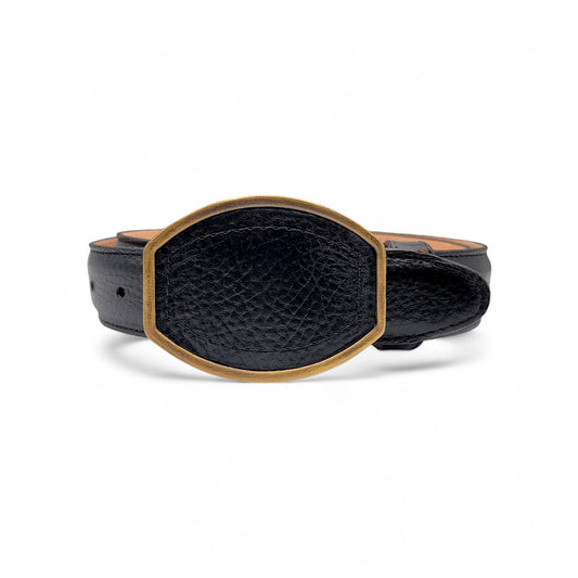 Mens Leather Belt Black 1.5 Inch – Privo Leather Western Belt HC-134