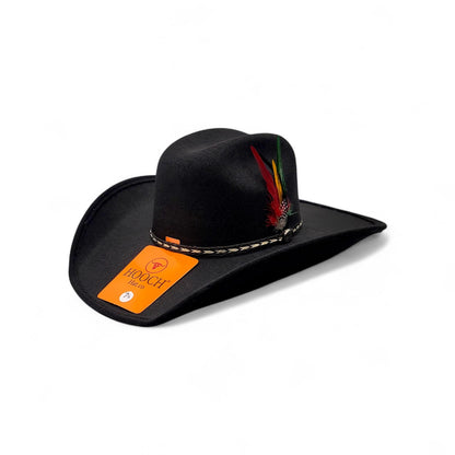 Texana Cowboy Hat for Men – Faux Felt with Feather