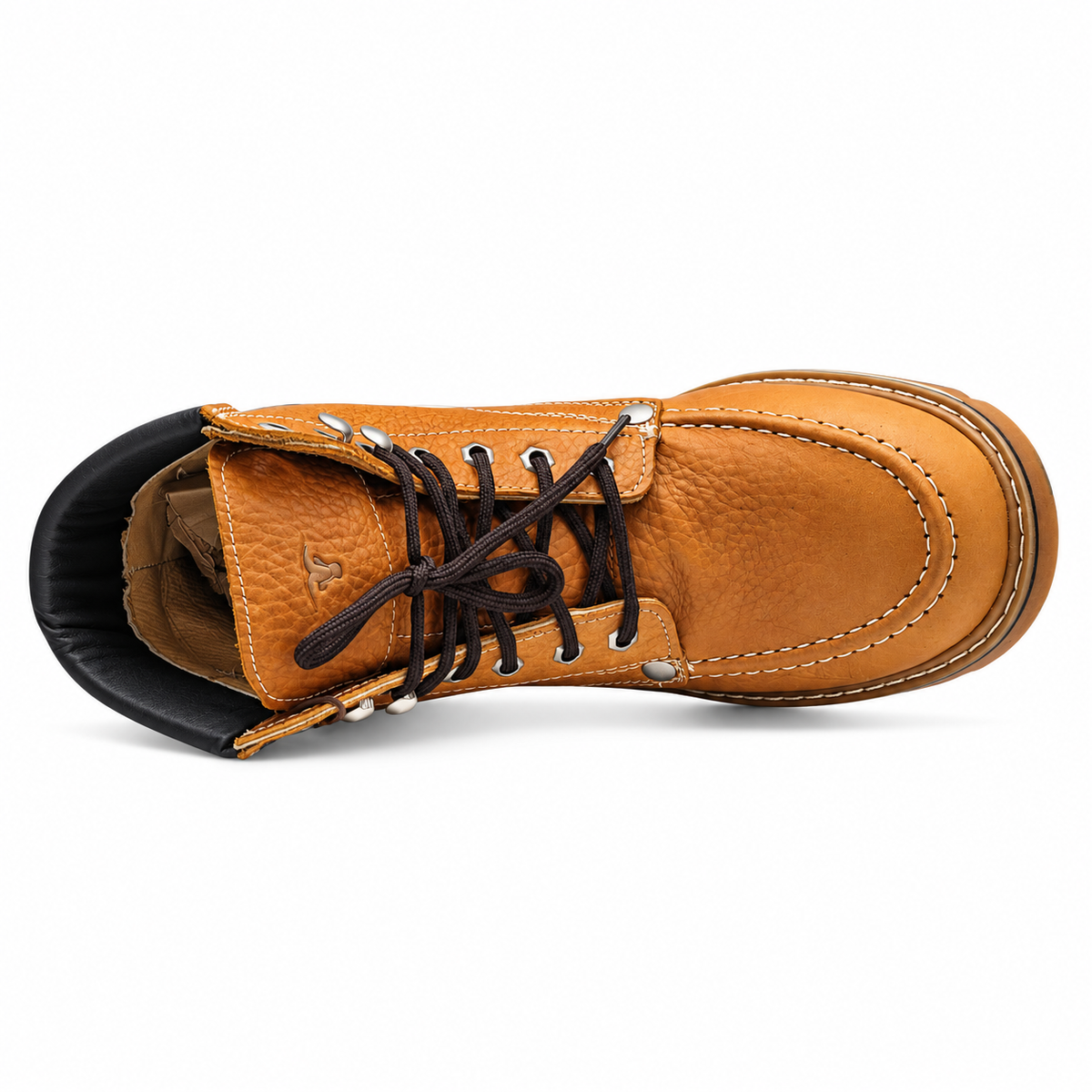 Men’s 6” Moc Toe Work Boot | Durable Leather Construction Work Shoe - Honey