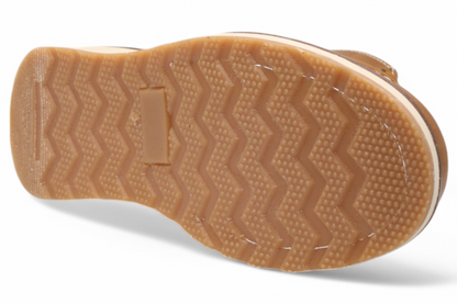 Men’s Leather Work Shoe – Round Toe | Soft Toe | Rubber Sole Honey