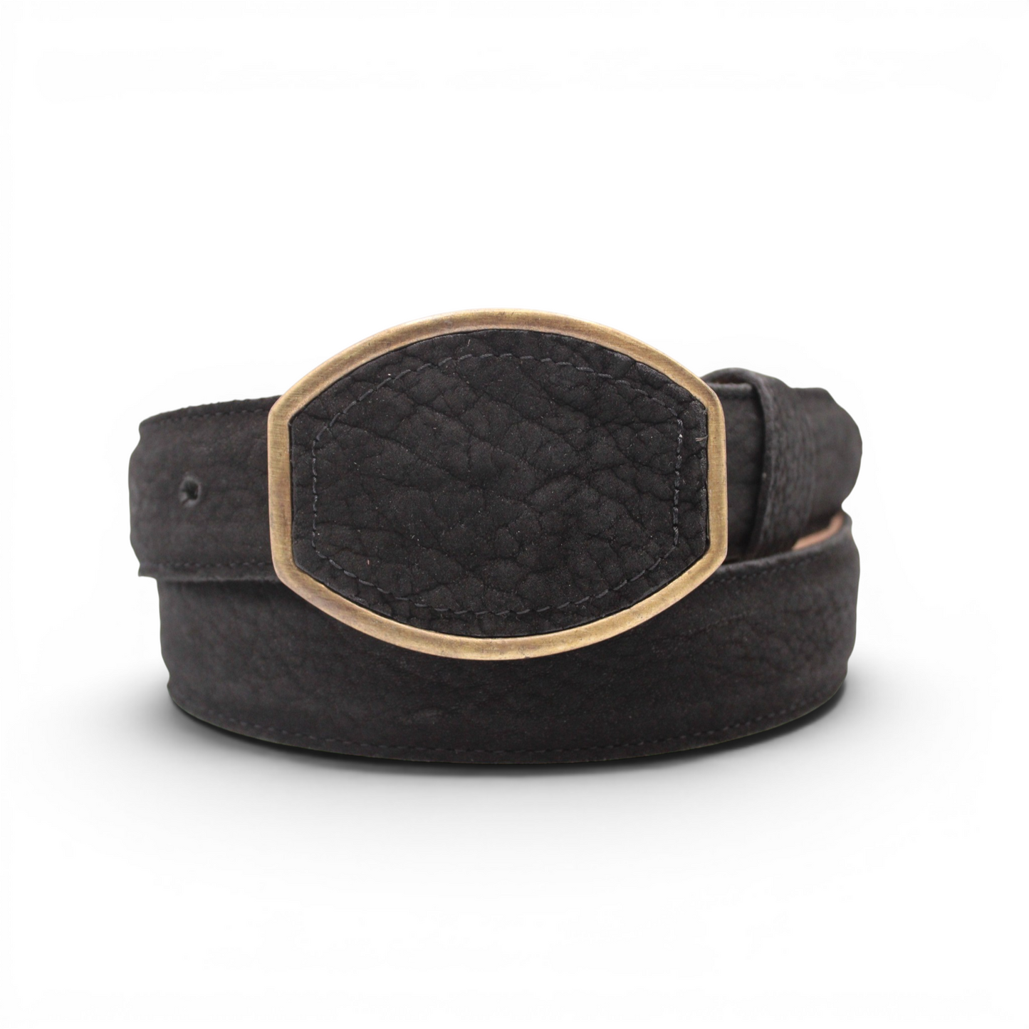 Mens Leather Belt Black 1.5 Inch – Shoulder Leather Western Belt HC-137