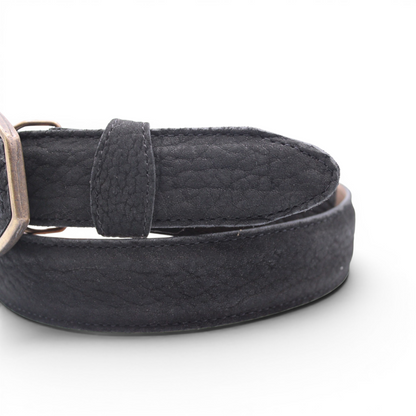 Mens Leather Belt Black 1.5 Inch – Shoulder Leather Western Belt HC-137
