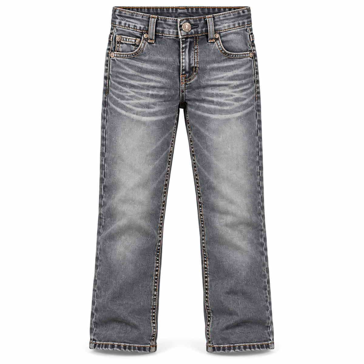 Kids western jeans P-1505 Grey Wash front view