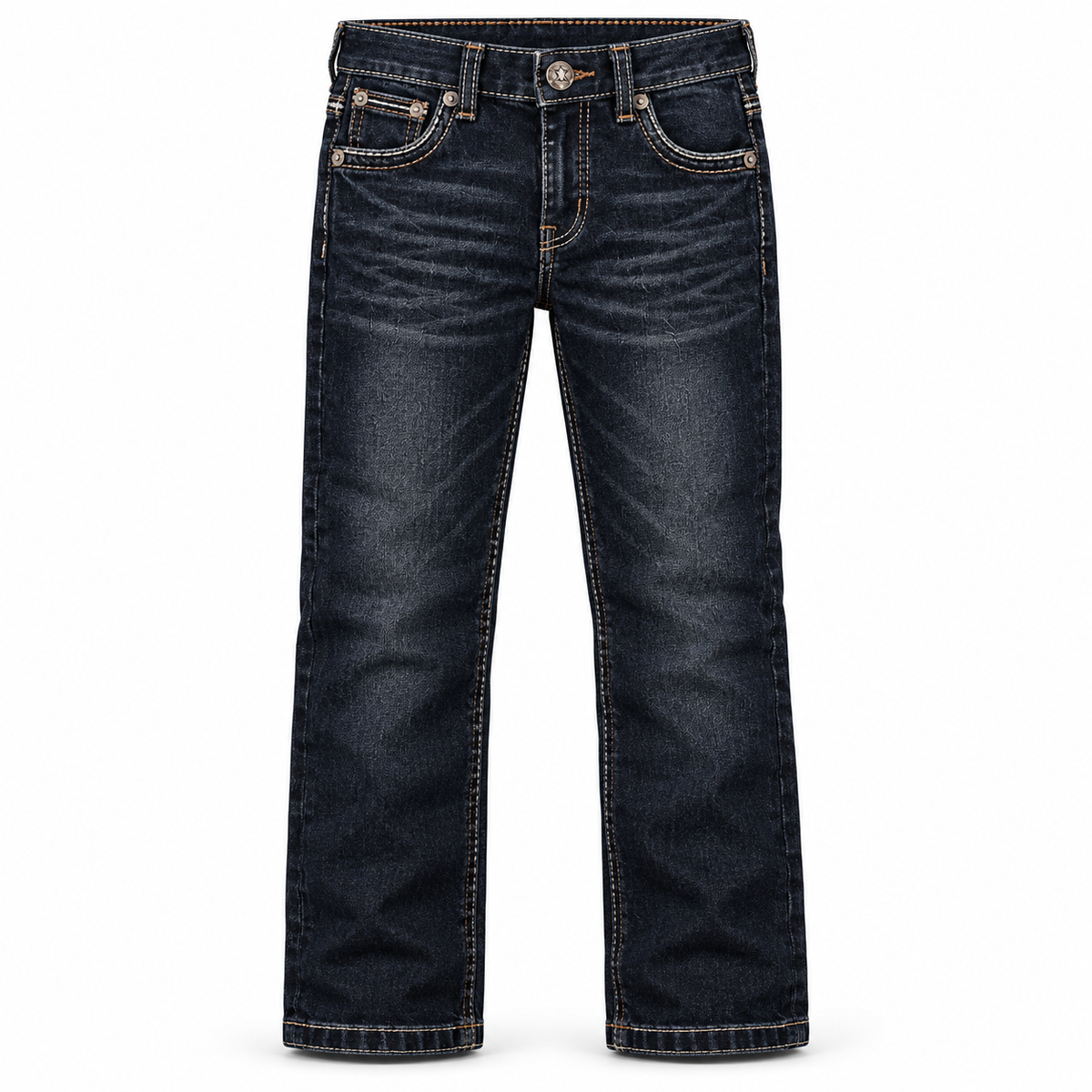 Kids western jeans P-1505 Super Dark front view