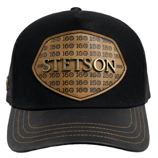 Authentic Stetson 160th Anniversary Trucker Hat – Western Mesh Cap STES01