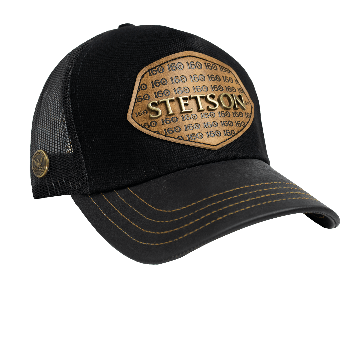 Authentic Stetson 160th Anniversary Trucker Hat – Western Mesh Cap STES01