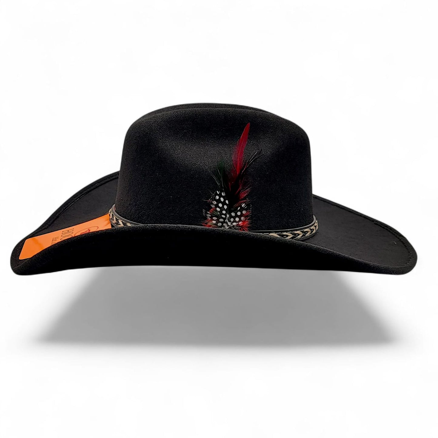 Texana Cowboy Hat for Men – Faux Felt with Feather