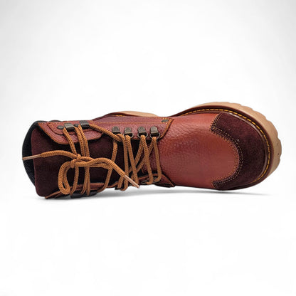 Men’s Leather Work Shoe – Round Toe | Cap Toe | Rubber Sole Shedron