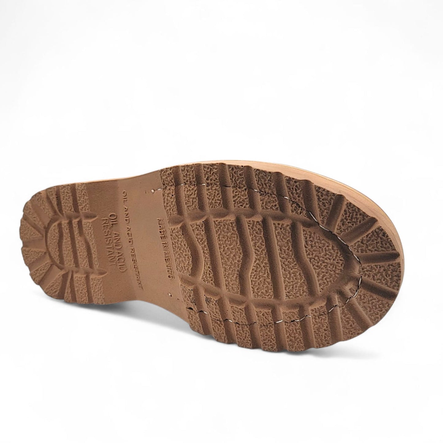 Men’s Leather Work Shoe – Round Toe | Cap Toe | Rubber Sole Shedron