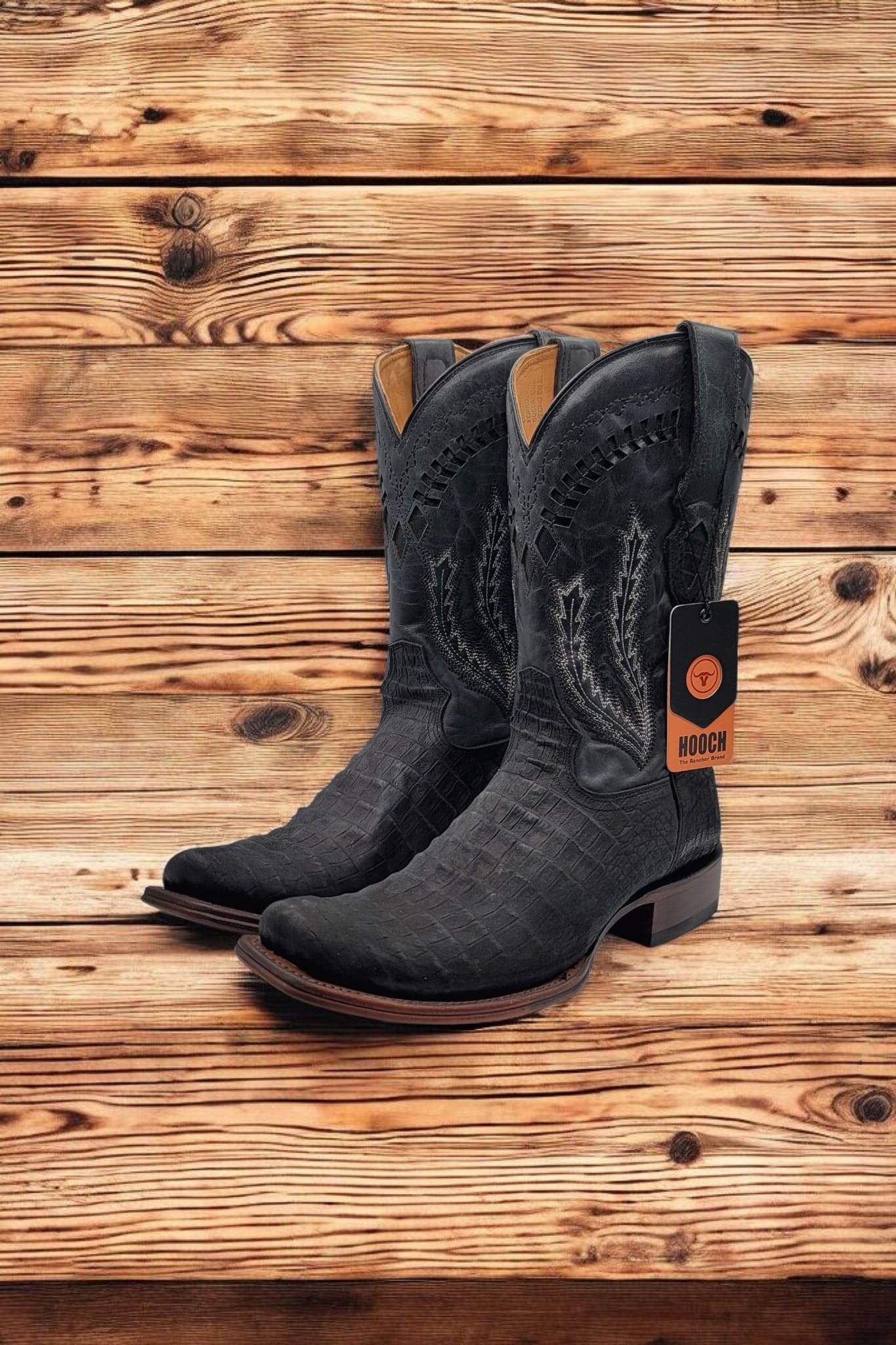 Men Caiman Belly Print Dubai Toe- H587305