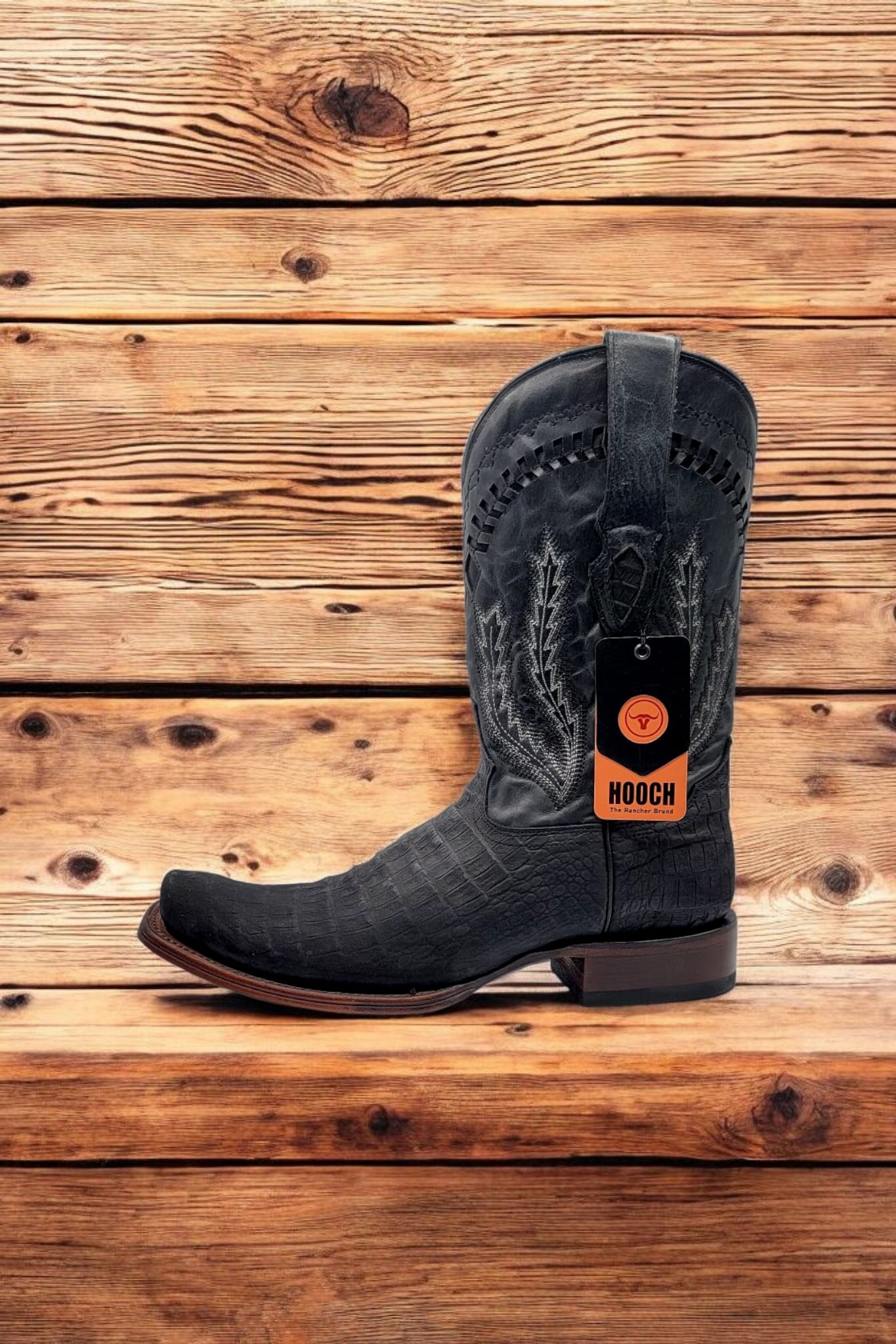 Men Caiman Belly Print Dubai Toe- H587305