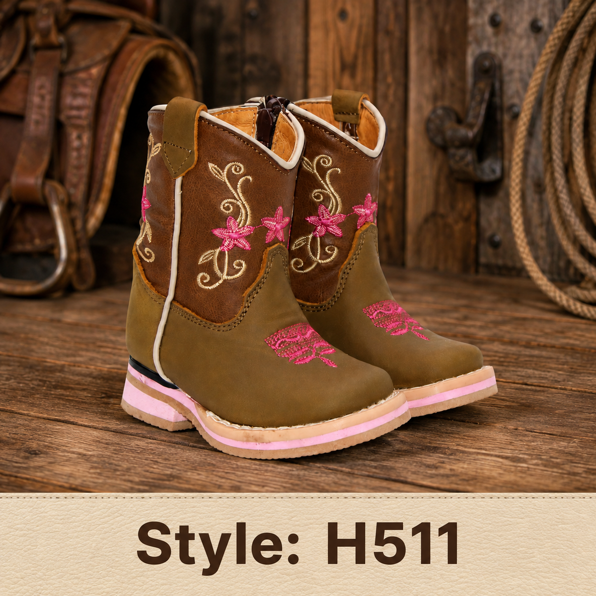 Style H511 baby boots Western identification image