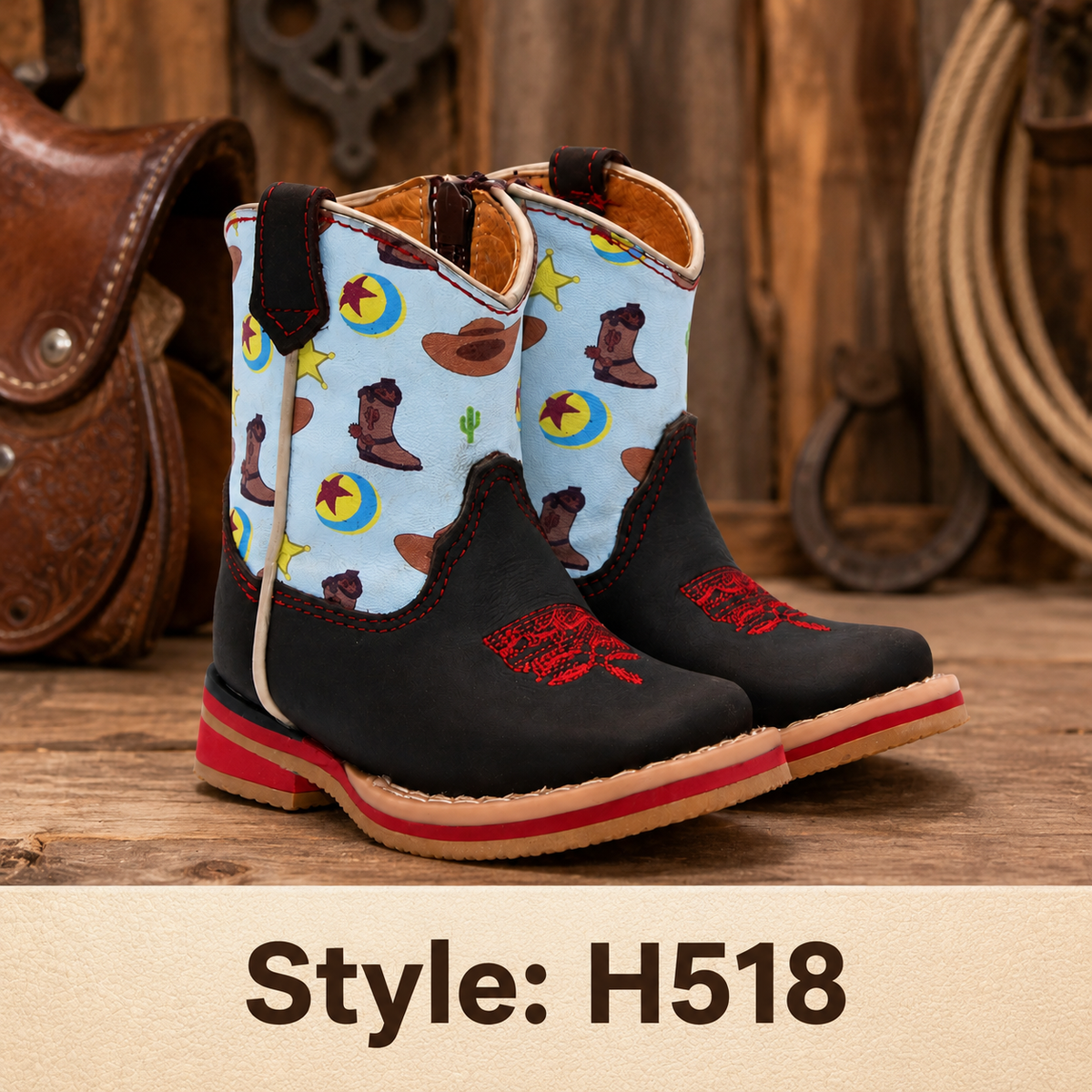 Style H518 baby boots Western identification image