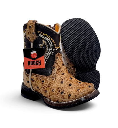 H538 Orix baby Western boots showing the textured rubber outsole