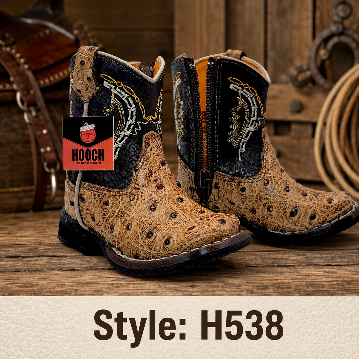 Style H538 baby boots Western identification image