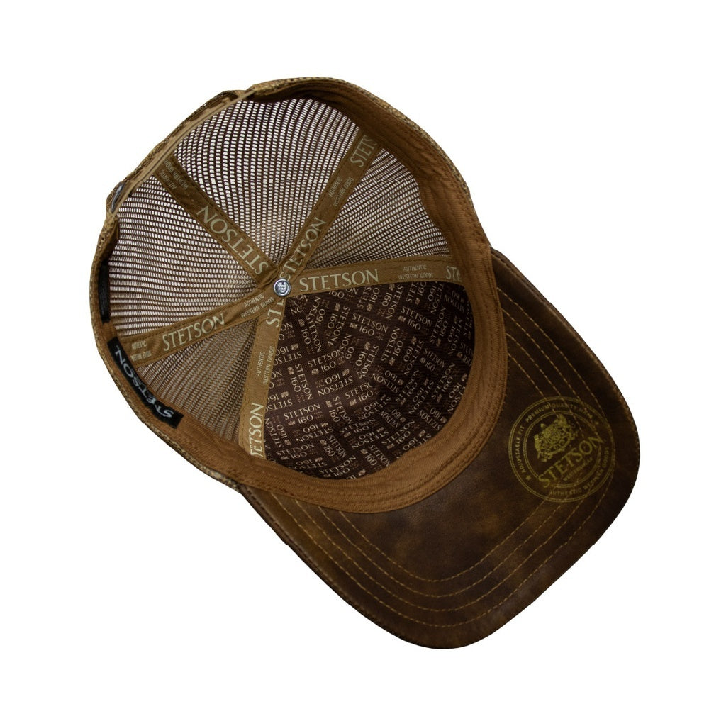 Authentic Stetson 160th Anniversary Trucker Hat – Western Mesh Cap STES03