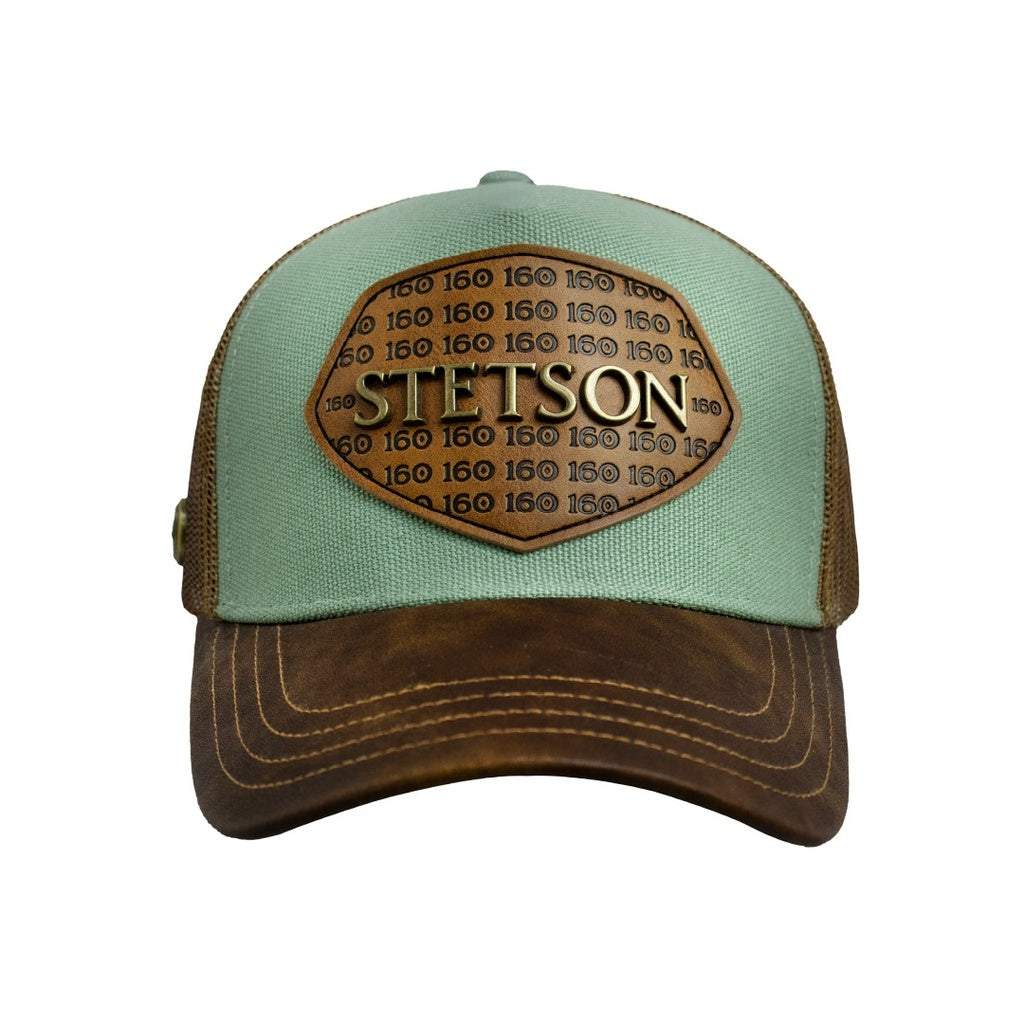 Authentic Stetson 160th Anniversary Trucker Hat – Western Mesh Cap STES03