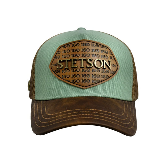 Authentic Stetson 160th Anniversary Trucker Hat – Western Mesh Cap STES03