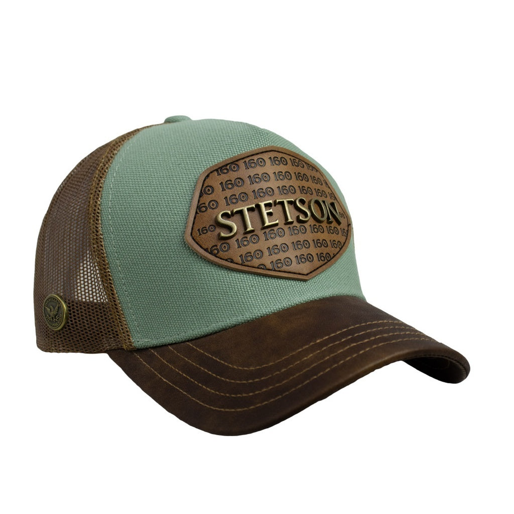Authentic Stetson 160th Anniversary Trucker Hat – Western Mesh Cap STES03